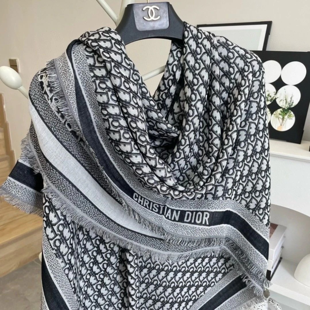 Dior Wool Silk Shawl Ver.C — QC