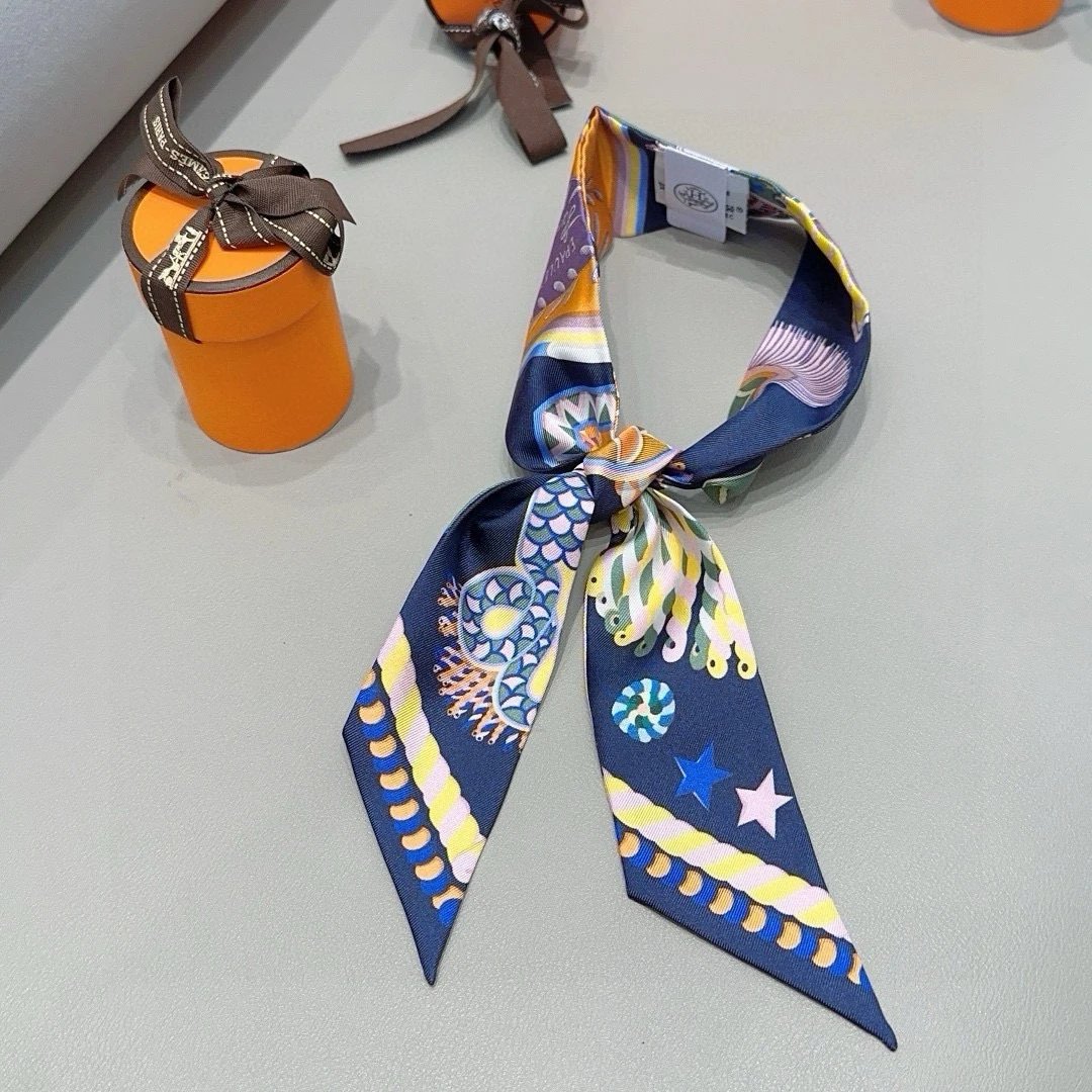 Hermes Silk Hair Ribbon Ver.A — Photo 7