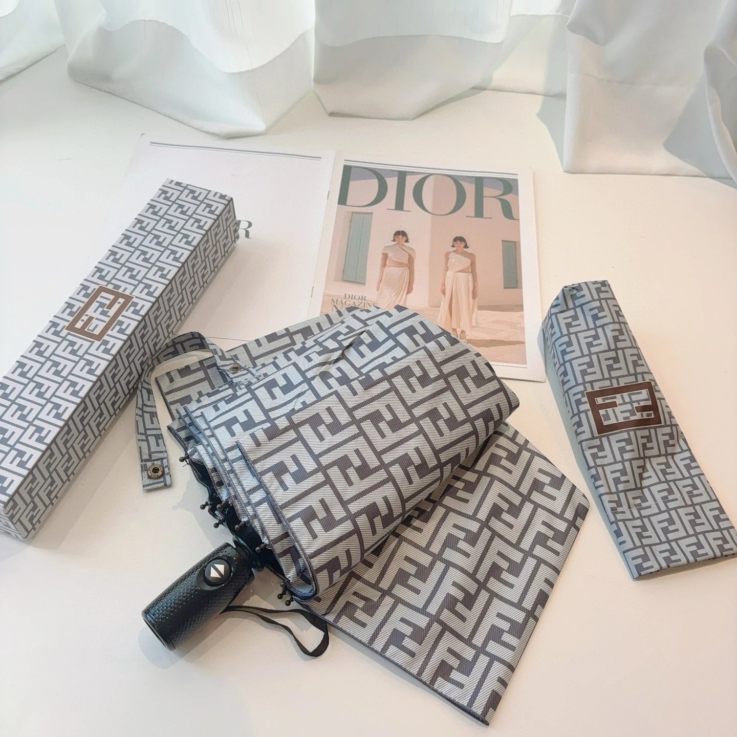 Fendi UV Protection Folding Umbrella Ver.D — Photo 6
