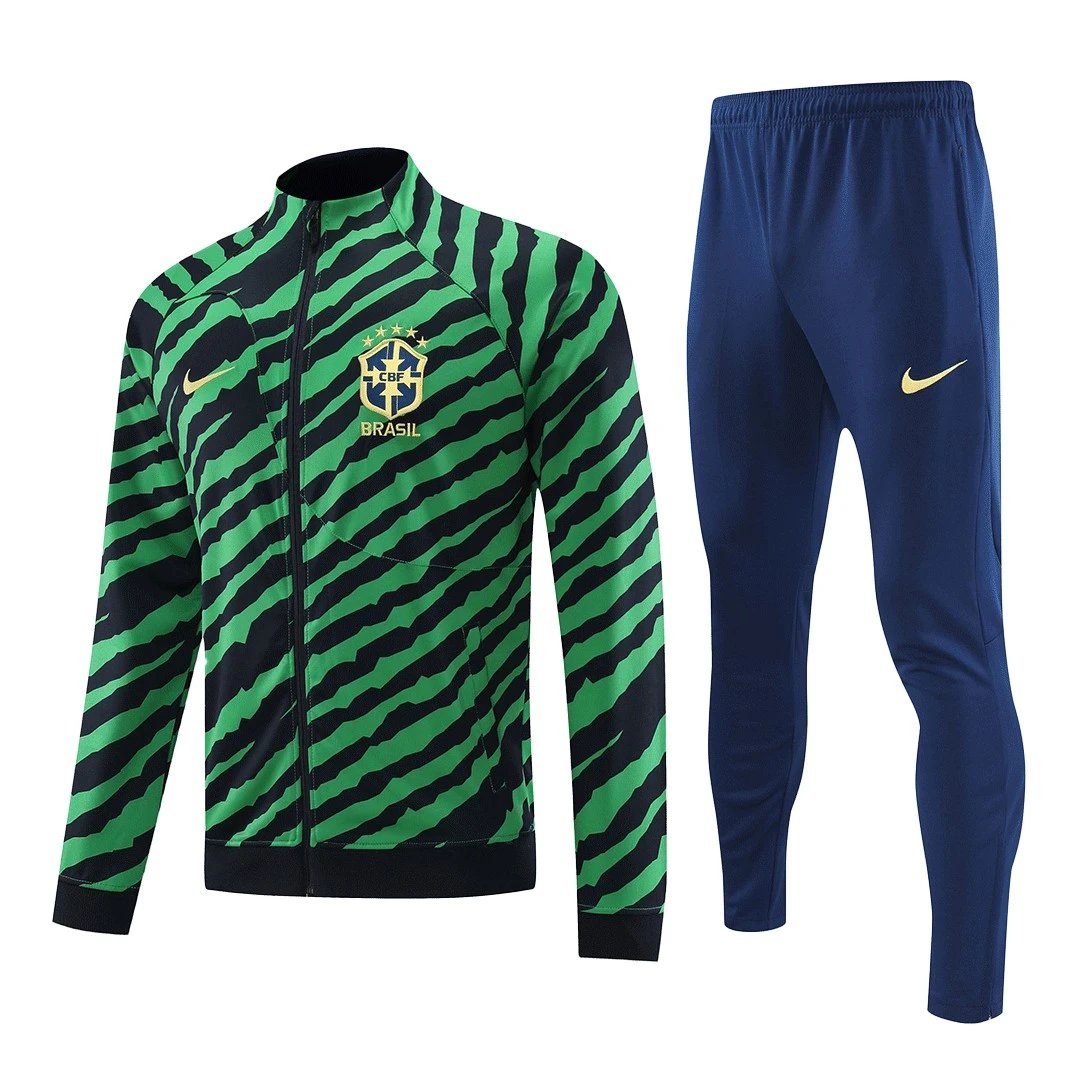 Brazil 2022 Jacket Tracksuit Green Black — QC