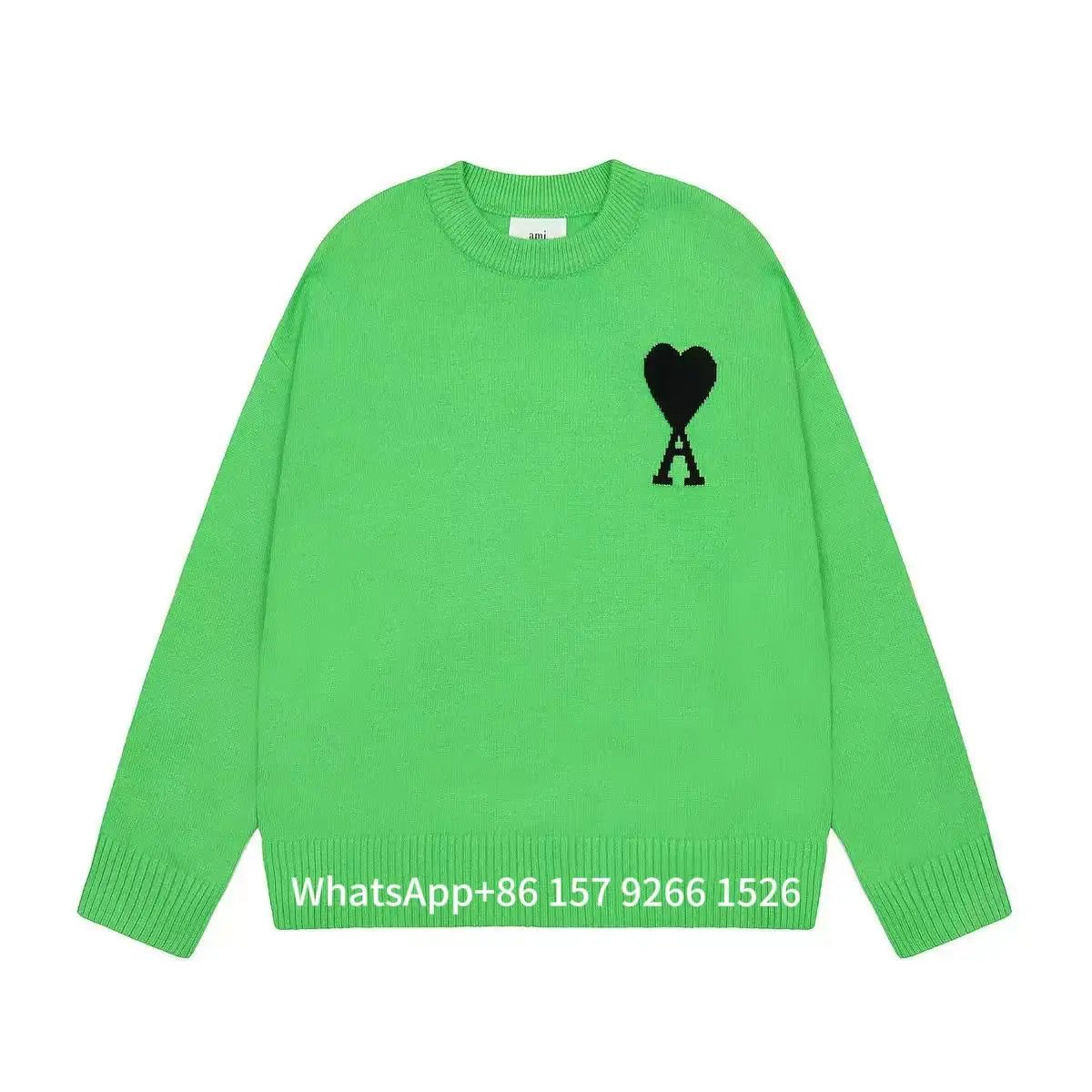 Burberry Hoodies & Sweatshirts Equestrian Knight logo crewneck sweatshirt — Neon Green