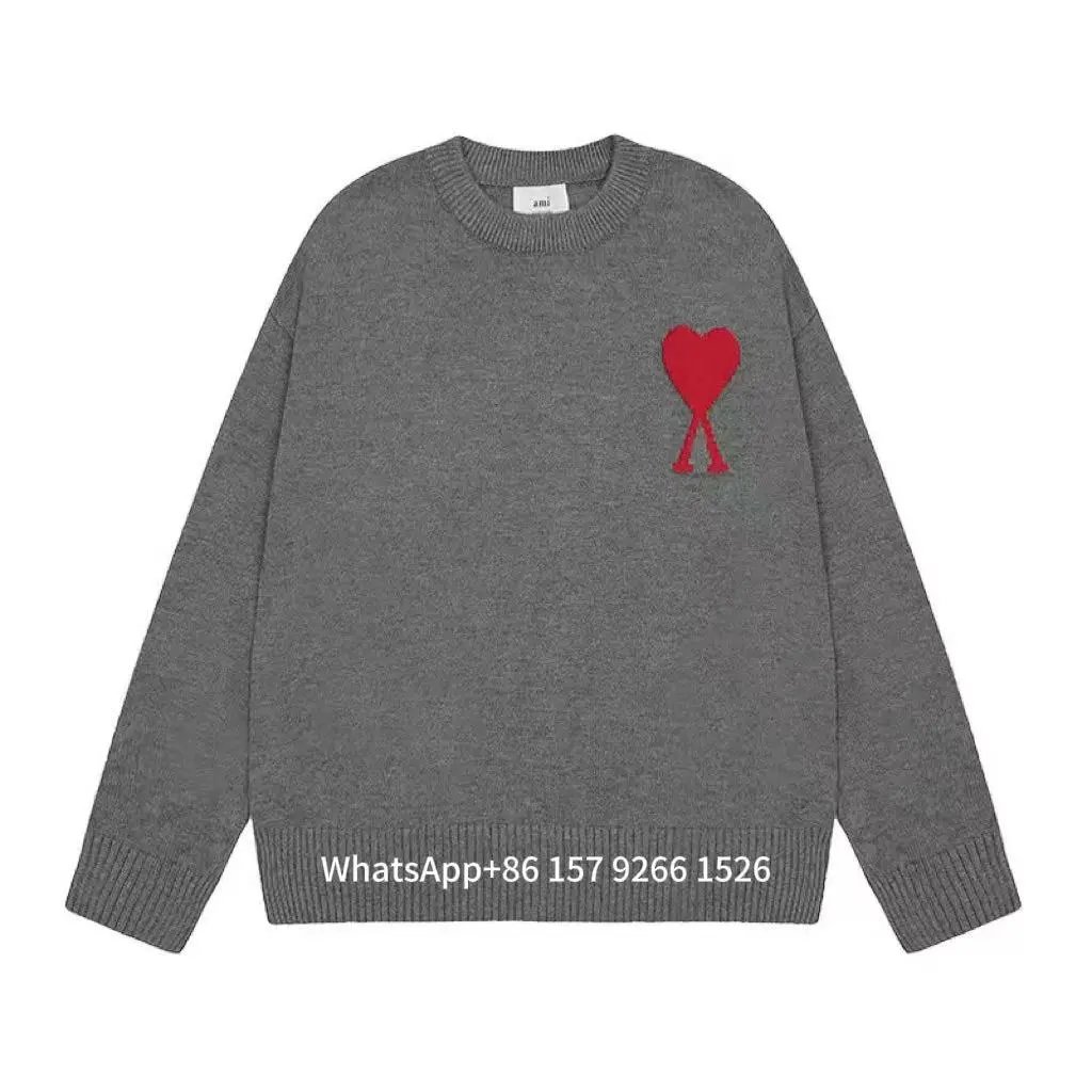 Burberry Hoodies & Sweatshirts Equestrian Knight logo crewneck sweatshirt — Dark gray red heart