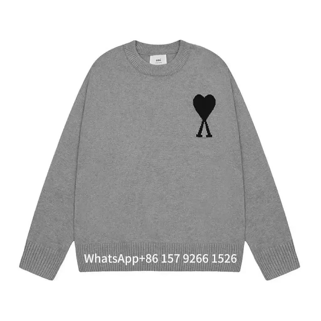 Burberry Hoodies & Sweatshirts Equestrian Knight logo crewneck sweatshirt — Gray with a black heart