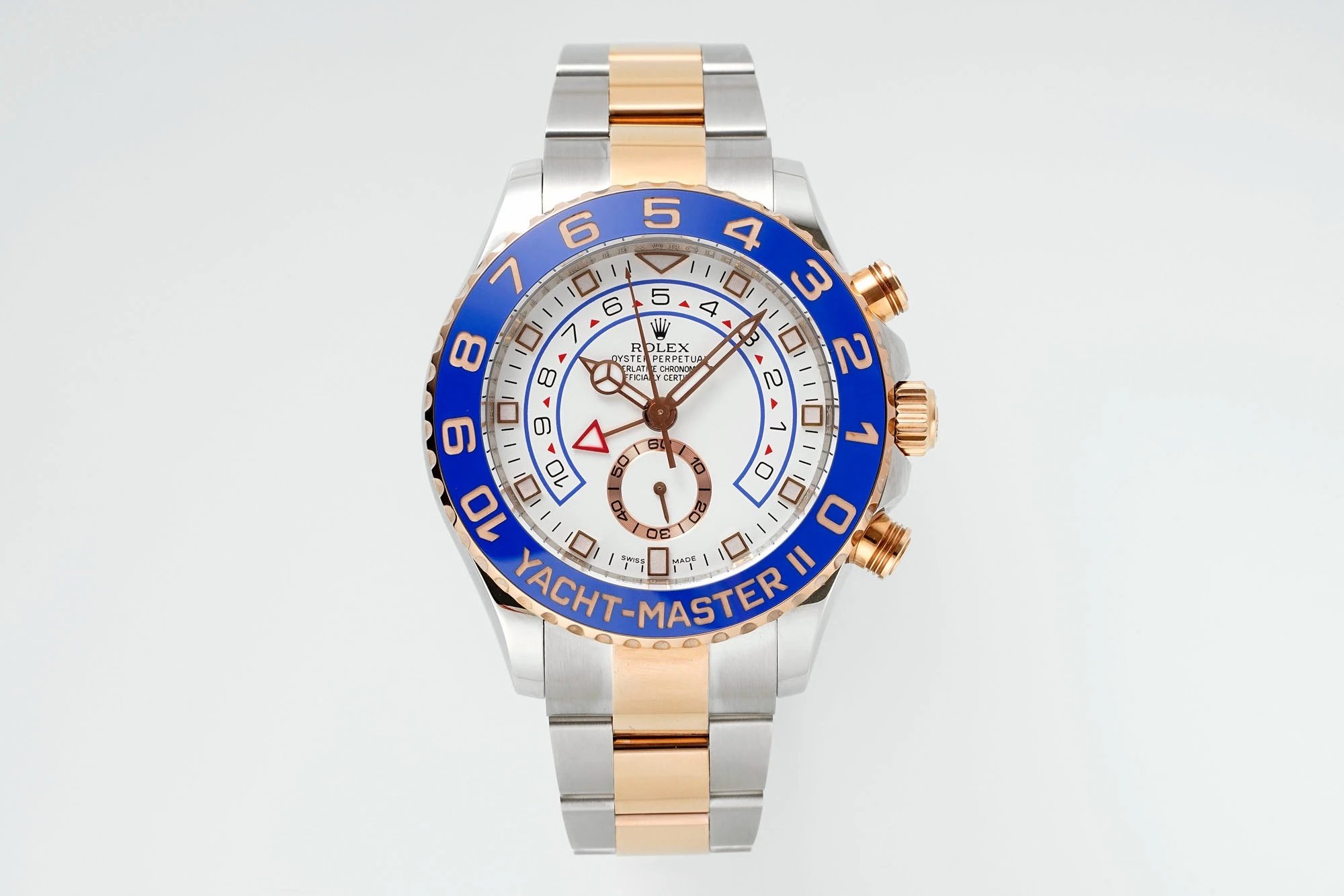 Yacht Master II Gold and White Disk Timing