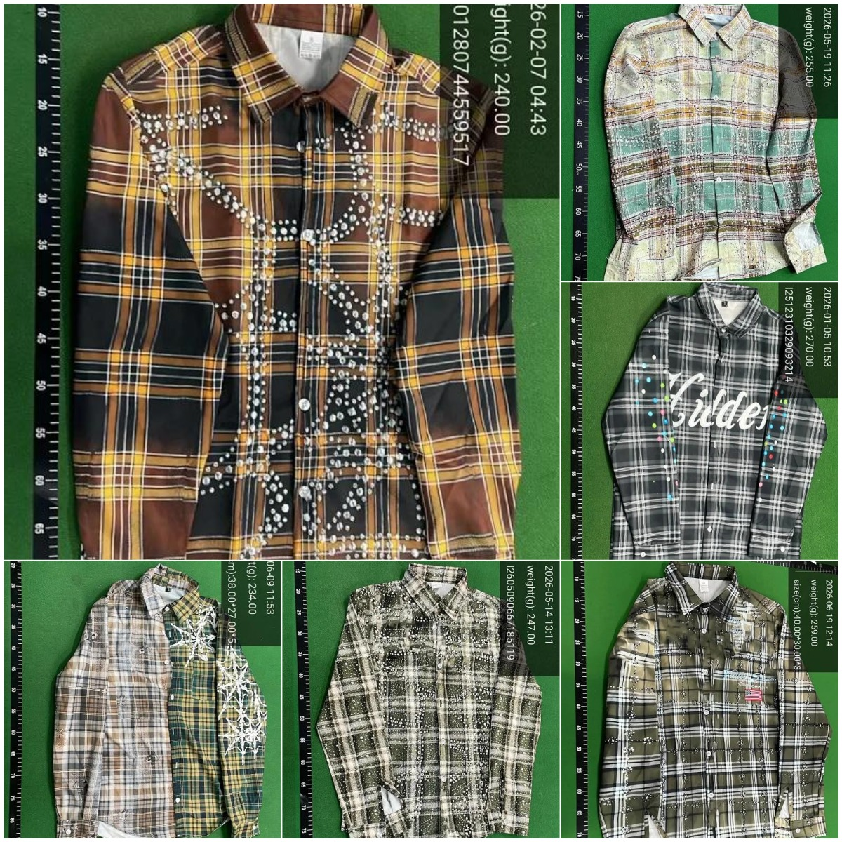 New spring and summer men’s long-sleeved floral shirts fashionable casual shirts
