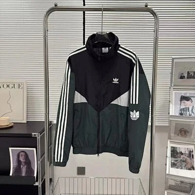 Adidas Windbreaker Jacket Black Green