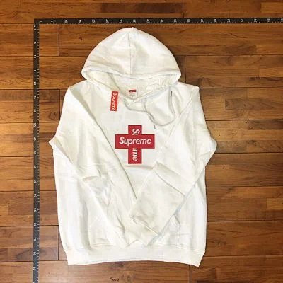 Supreme Cross Box Logo Hoodie White