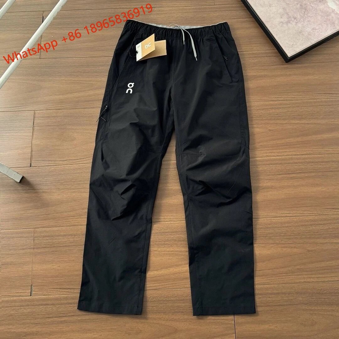 On Jackets Hooded Full-Zip Running Jacket — Black Pants -1