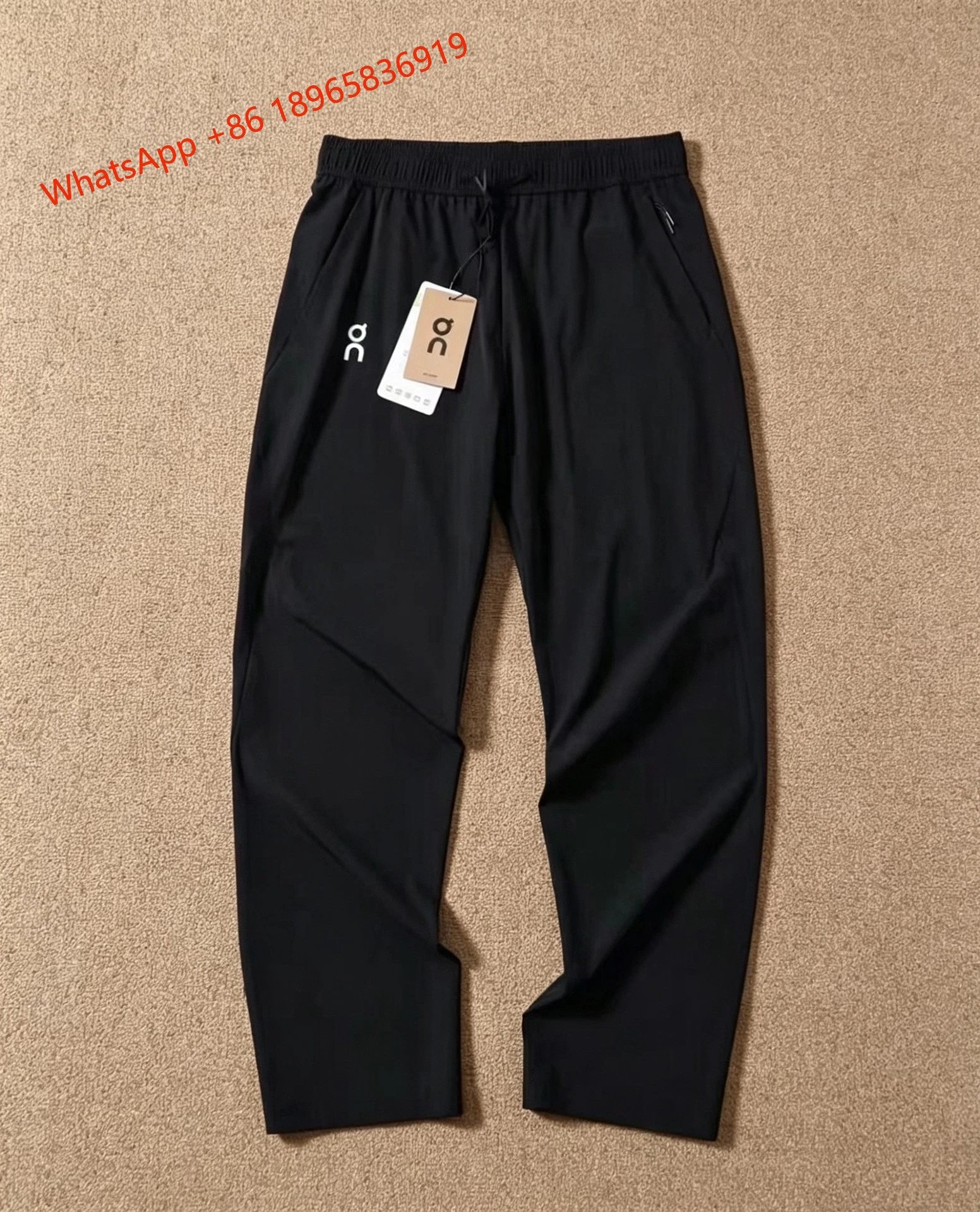 On Jackets Hooded Full-Zip Running Jacket — Black pants -2