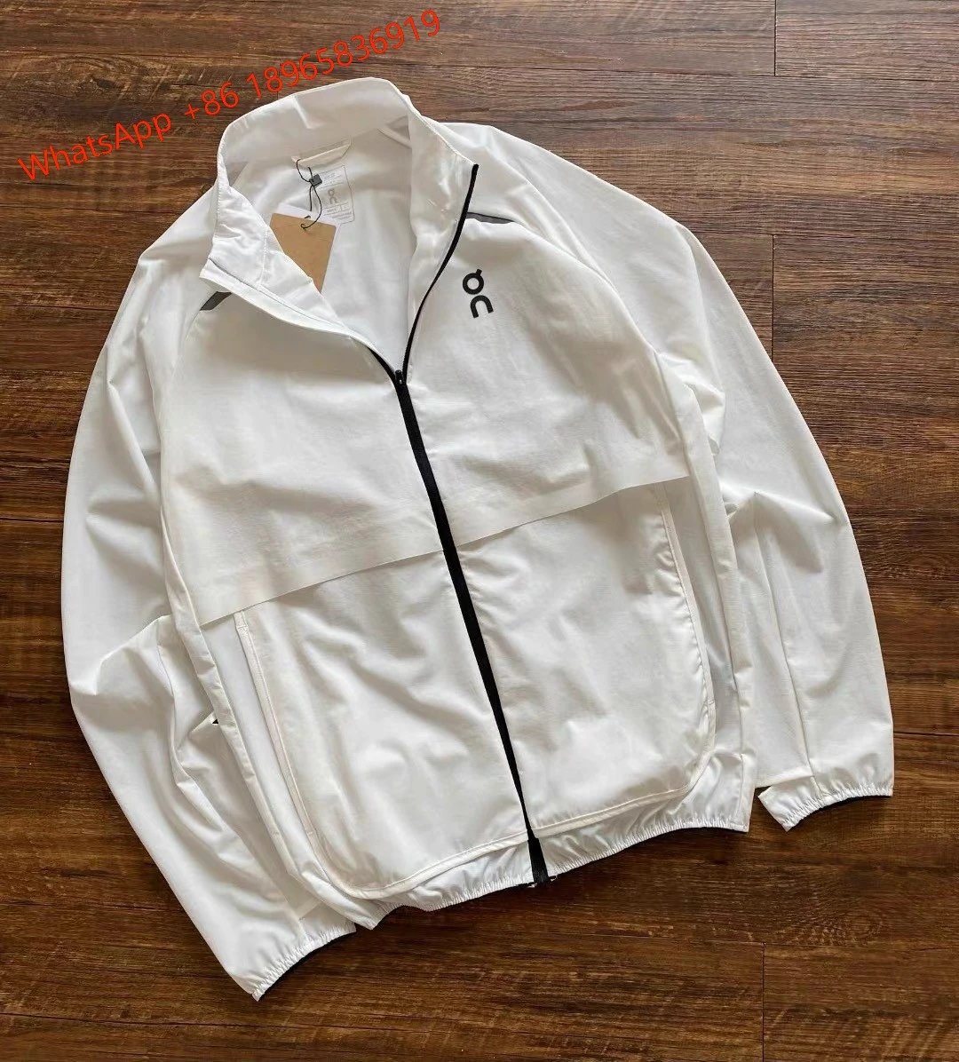On Jackets Hooded Full-Zip Running Jacket — White-Jacket