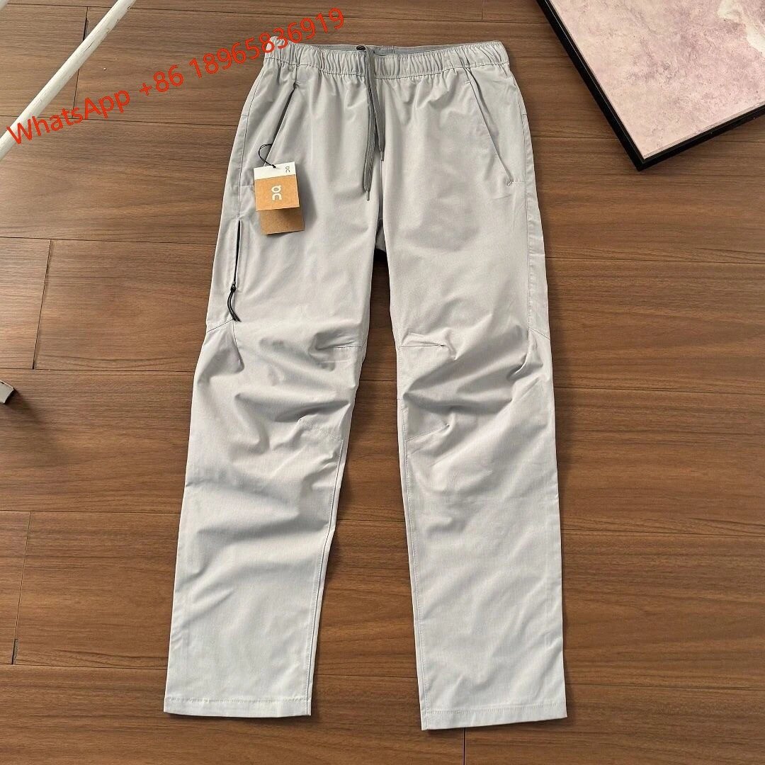On Jackets Hooded Full-Zip Running Jacket — Light gray pants-1