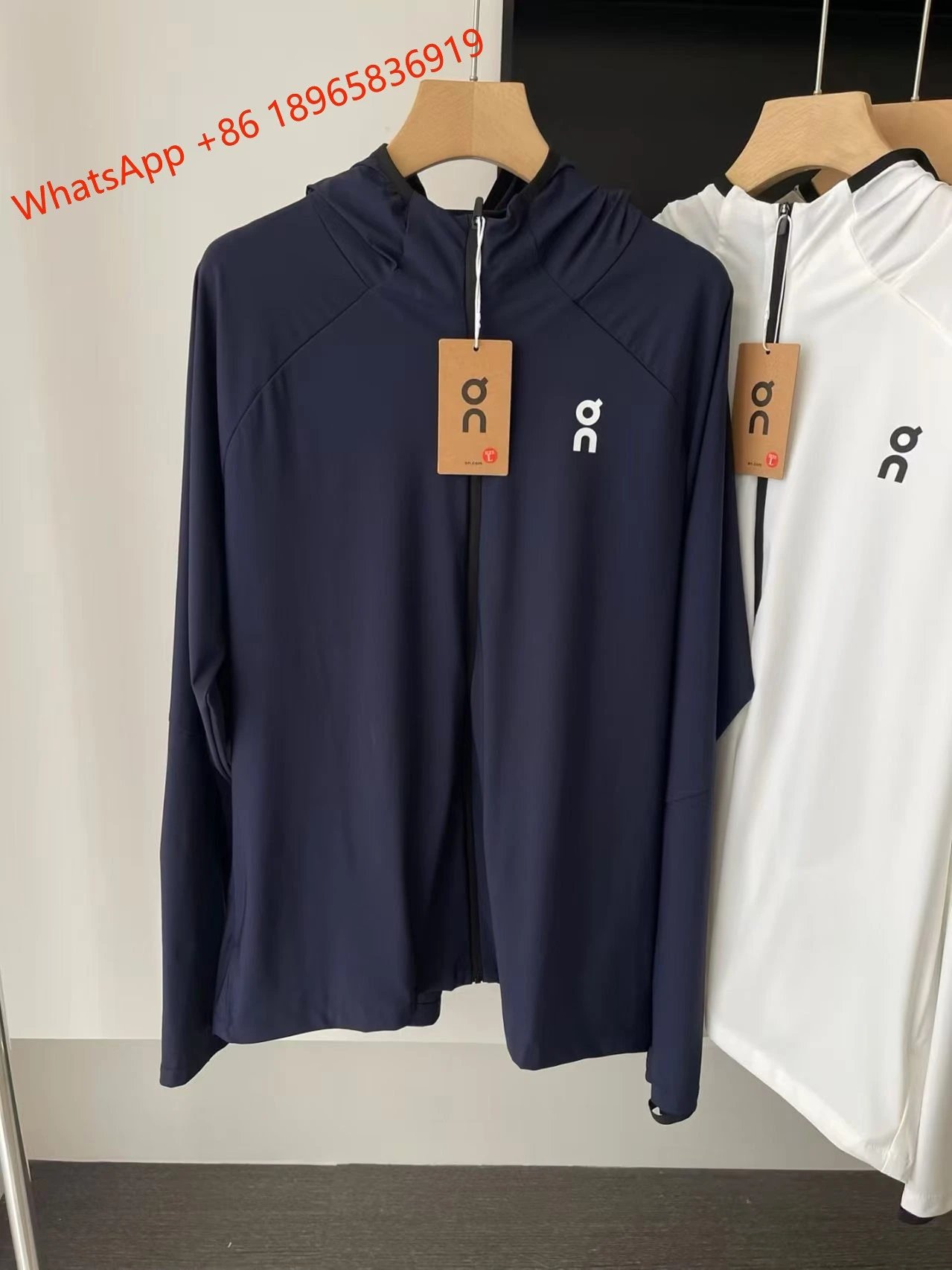 On Jackets Hooded Full-Zip Running Jacket — Navy Blue