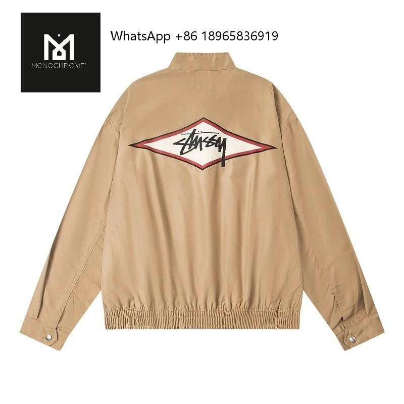 Stüssy Jackets Logo Jacket — XY 803 Classic American-style Harrington Retro Jacket