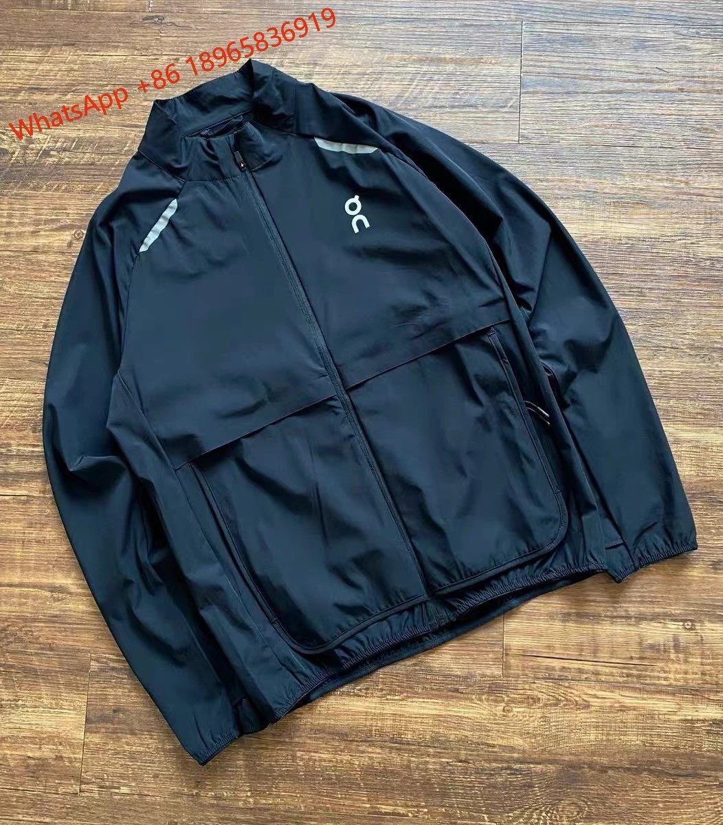 On Jackets Hooded Full-Zip Running Jacket — Black-Jacket