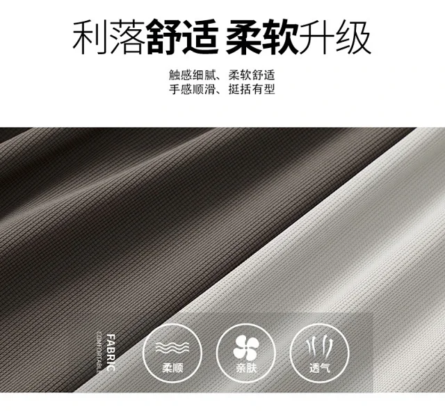 Unbranded T-Shirts Short-Sleeve Half-Zip Stand-Collar T-Shirt product detail image 7