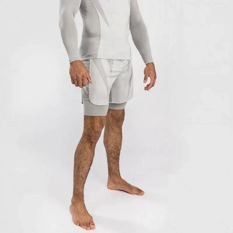 Venum T-Shirts Short-Sleeve UFC Fight Shirt — 20-Gray-yellow shorts