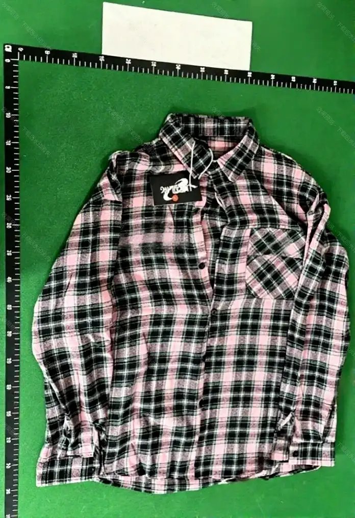HTTAOSUP Shirts Plaid Long-Sleeve Button-Up Shirt image 3