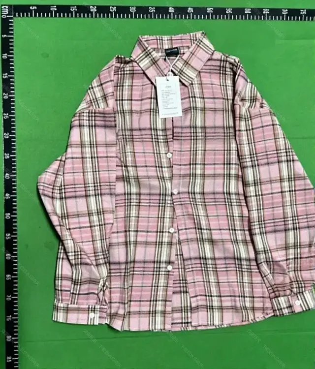 HTTAOSUP Shirts Plaid Long-Sleeve Button-Up Shirt product detail image 6