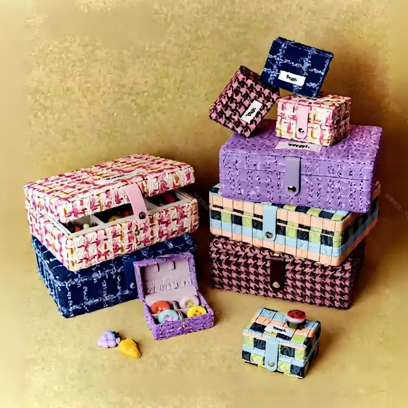 Tagi Uncategorized Tweed Jewelry Box Set image 1
