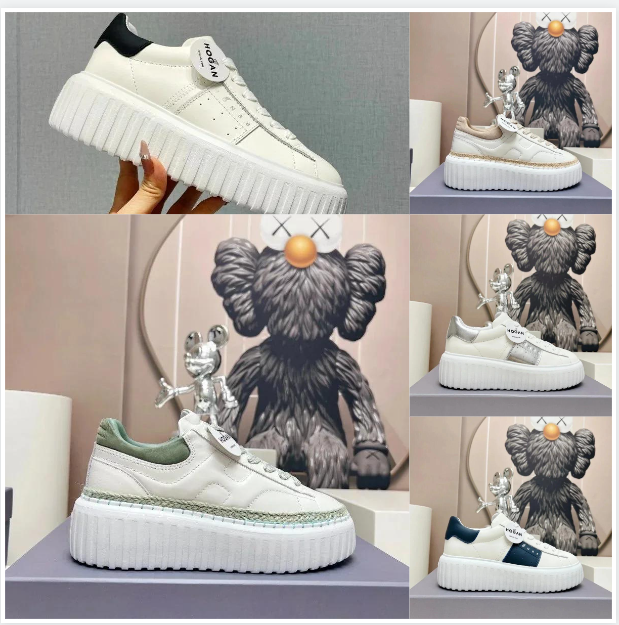 Unbranded Sneakers Lace-Up Platform with Ribbed Sole product image