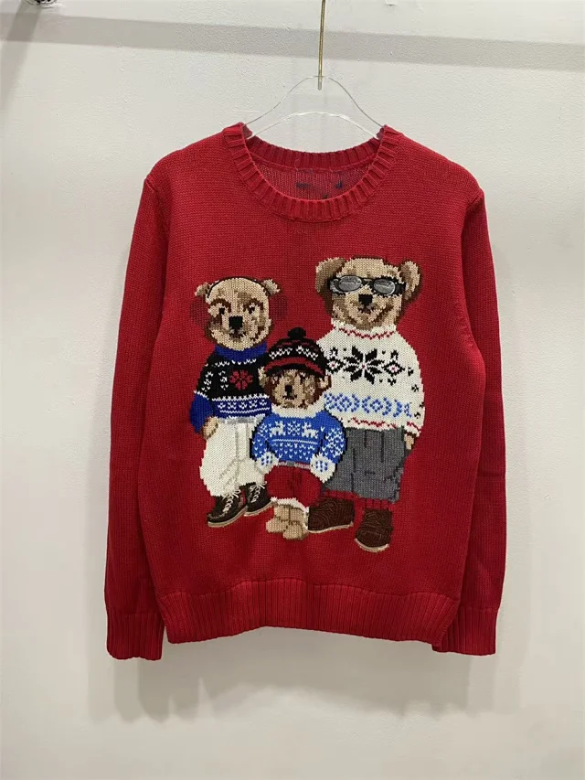 Unbranded Knitwear Crewneck bear graphic knit sweater product detail image 2