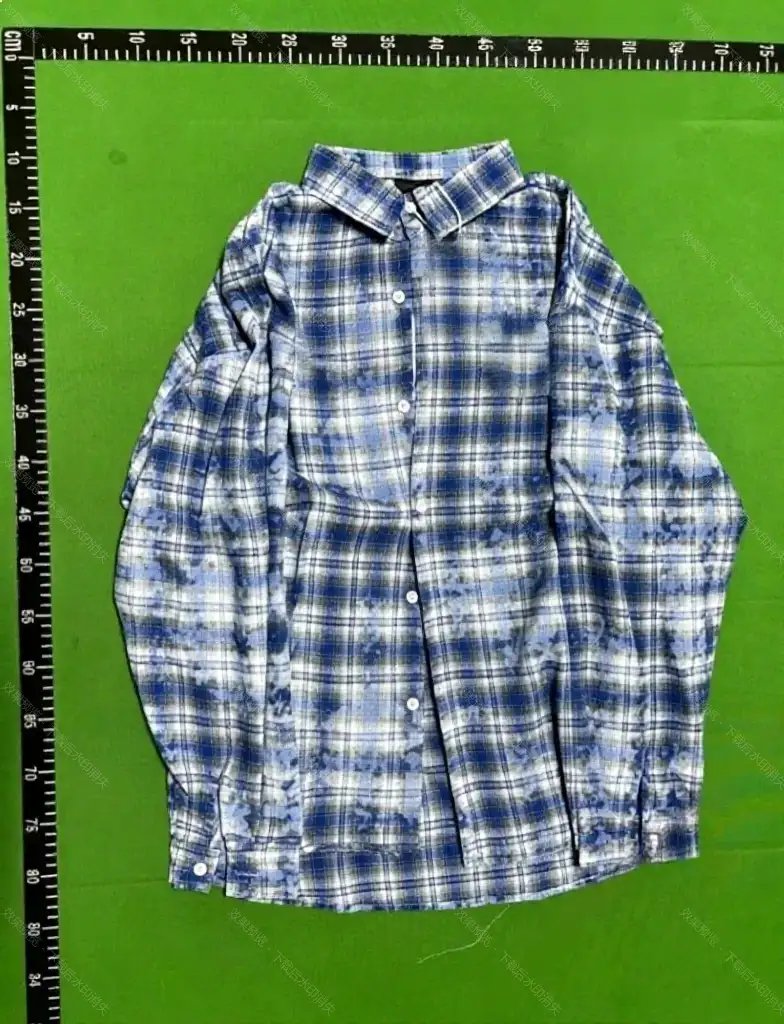 HTTAOSUP Shirts Plaid Long-Sleeve Button-Up Shirt image 5
