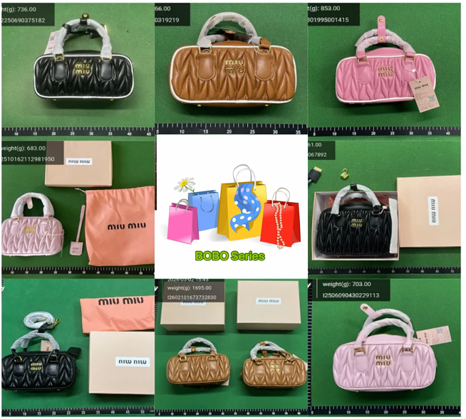 Miu Handbags Quilted Mini Bowling Handbag product image