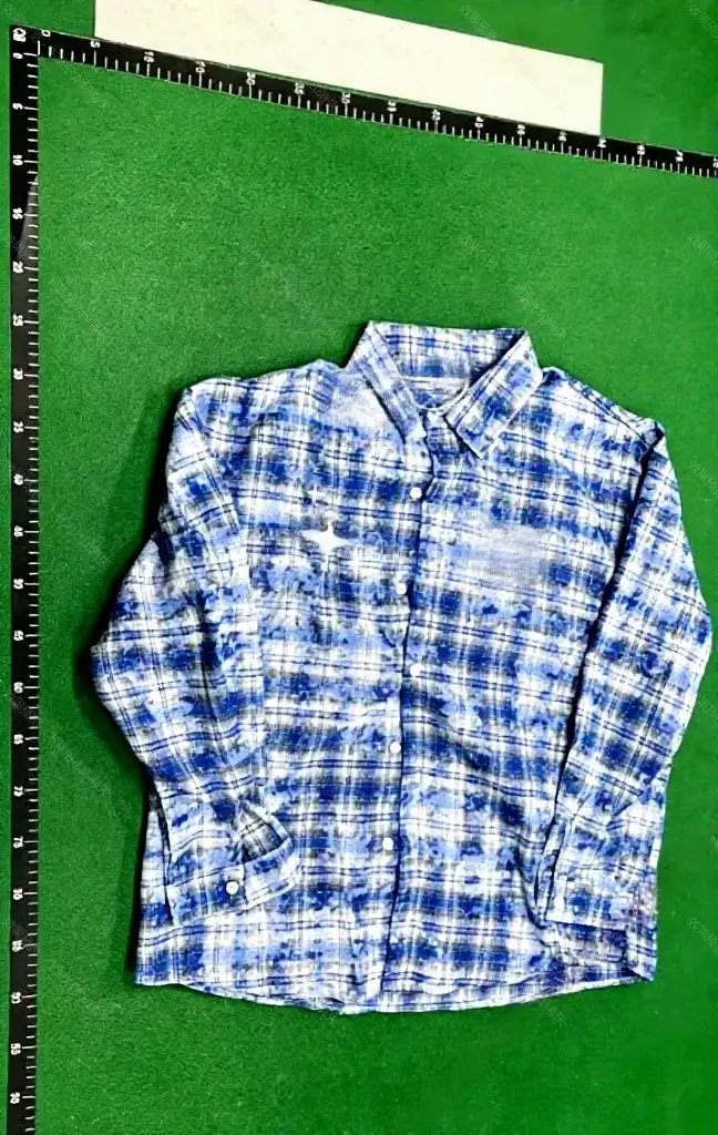 HTTAOSUP Shirts Plaid Long-Sleeve Button-Up Shirt image 4