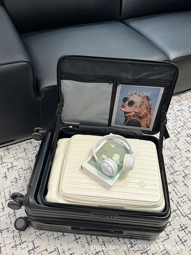 Unbranded Travel Bags Side-Opening Hard-Shell Spinner Suitcase product detail image 12