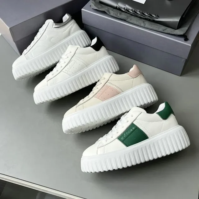 Unbranded Sneakers Lace-Up Platform with Ribbed Sole product detail image 3