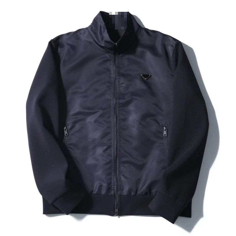 Prada Jackets Hooded Zip Jacket with Triangle Logo — Prada24