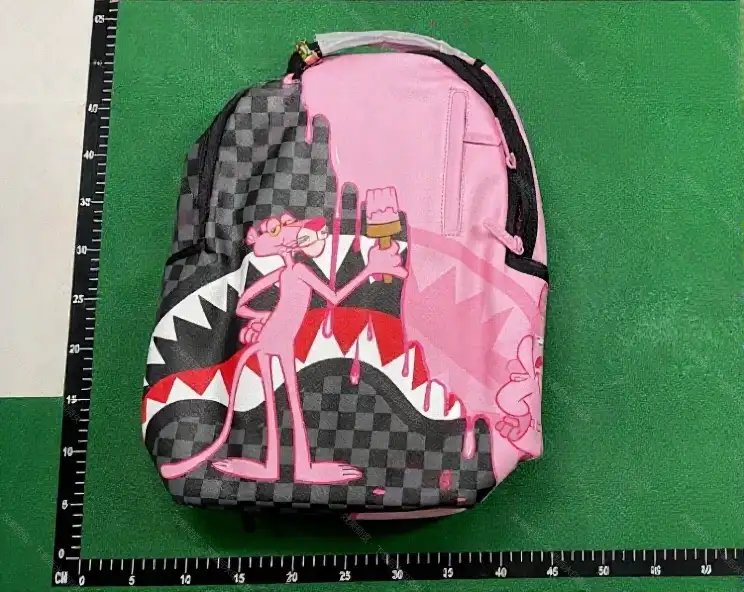 Unbranded Backpacks Shark-mouth graphic checkerboard backpack image 10