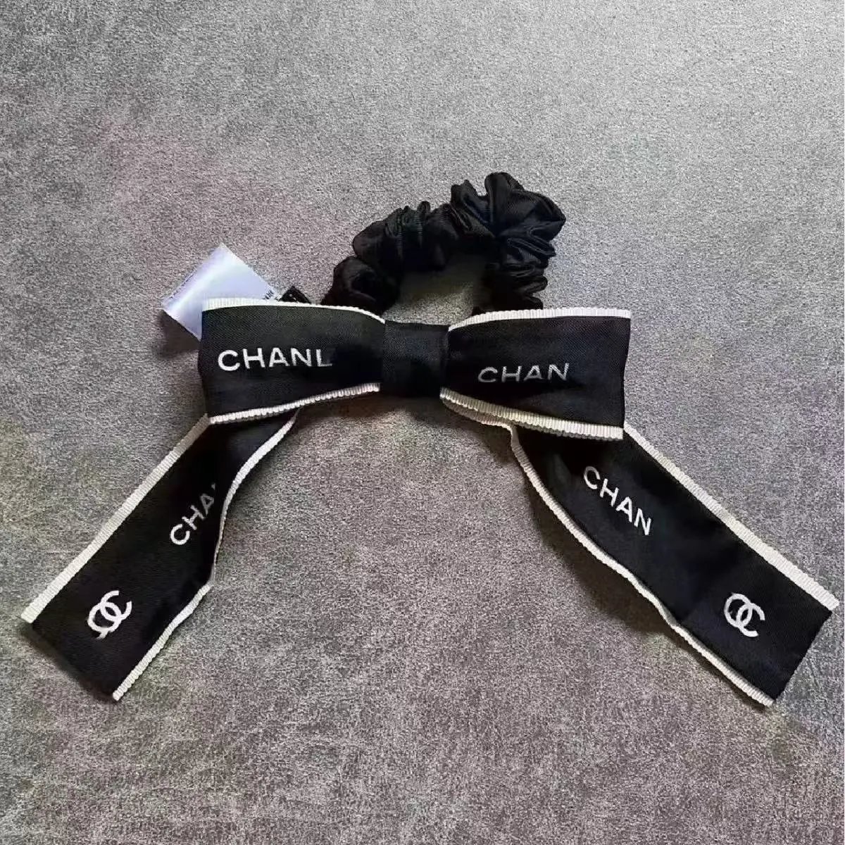 Prada Uncategorized Denim Triangle Plaque Headband — 3