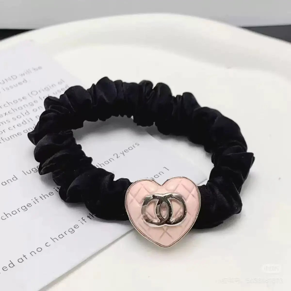 Prada Uncategorized Denim Triangle Plaque Headband — 13