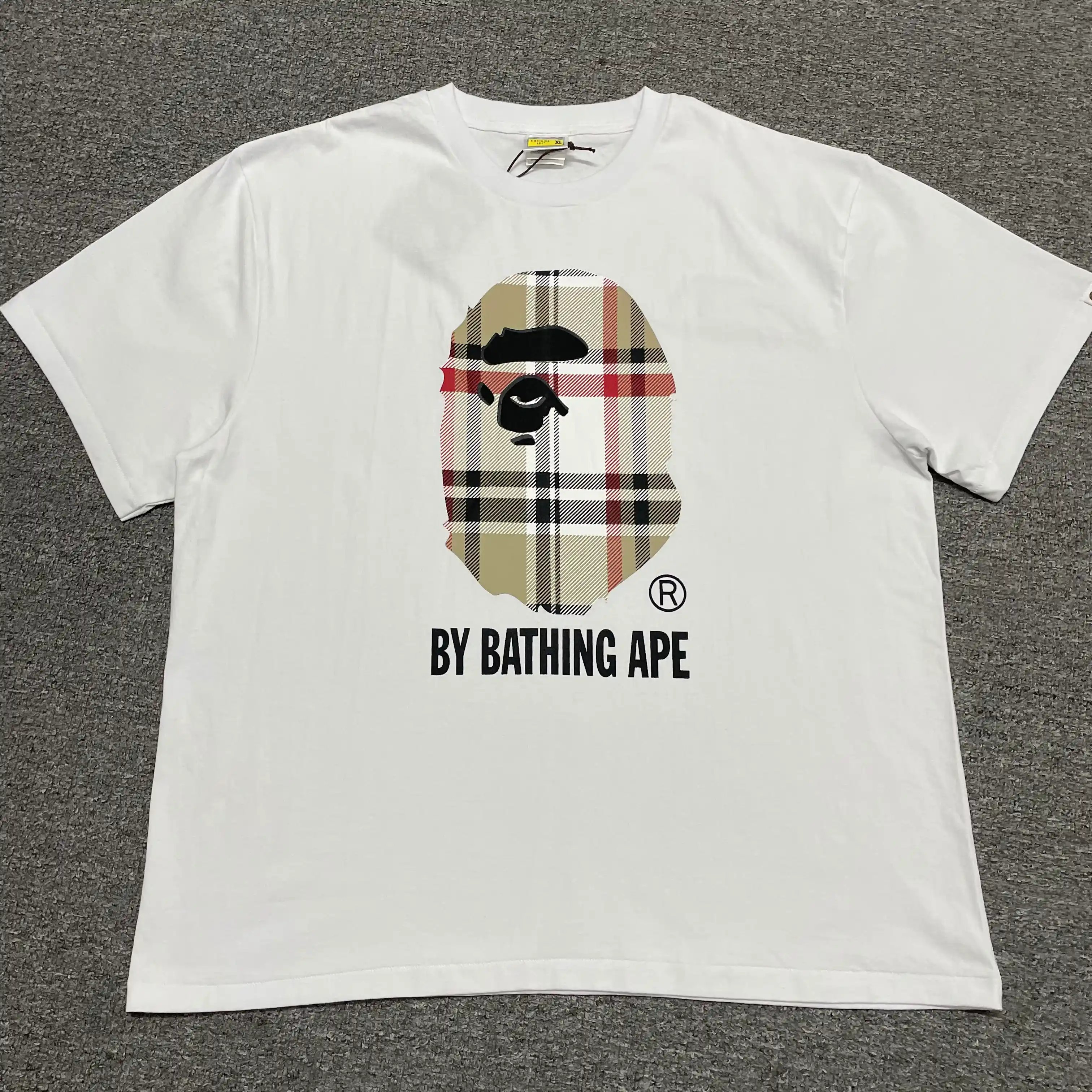 BAPE Check Ape Head T-Shirt – Black & White | Wholesale
