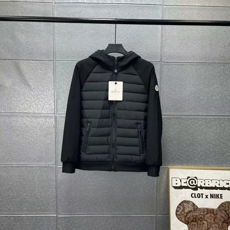 Moncler Knit Down Jacket Black