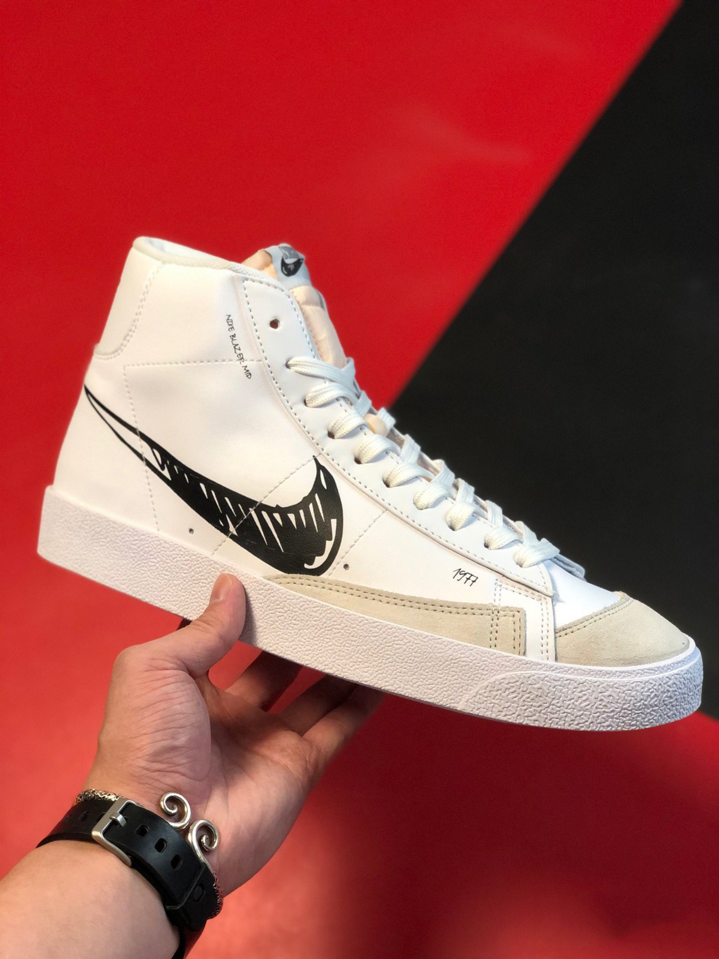 Nike Blazer Mid x Off White OW联名男女同款系列开拓者中帮百搭运动