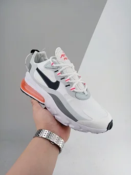 thumbnail for Nike Air Max 270 React Unisex Air-cushioned low-top sneakers Comfortable and breathable running shoes Retro fashion versatile Red, white and gray CT1280 100