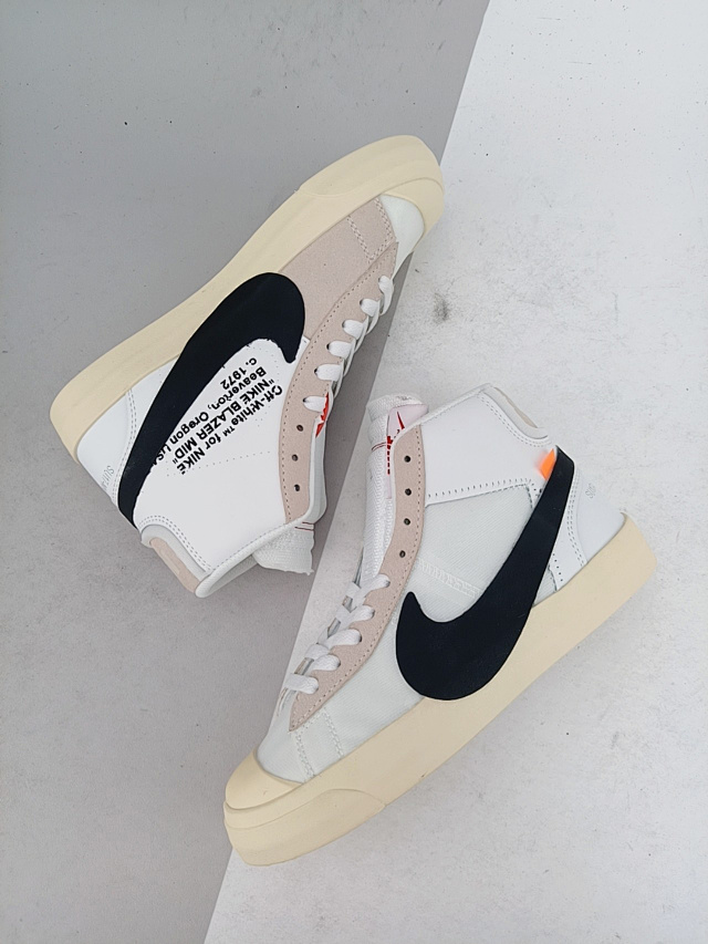 Nike Blazer Mid x Off White OW联名男女同款系列开拓者中帮百搭运动