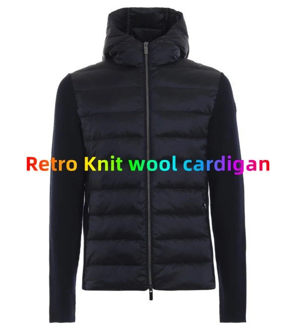 #PRO066 Retro Knit wool Cardigan Retro Knitted Down