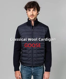 thumbnail for Goose Down Wool Cardigan