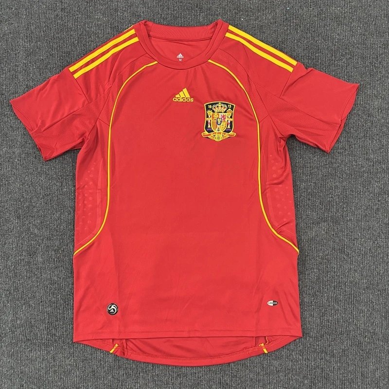 2008 Spain Home Football Jersey - Style 34
