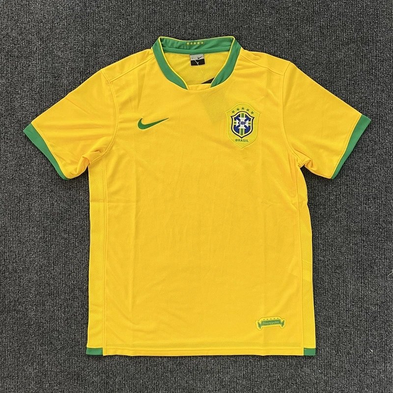2006 Brazil Home Jersey - Style 1