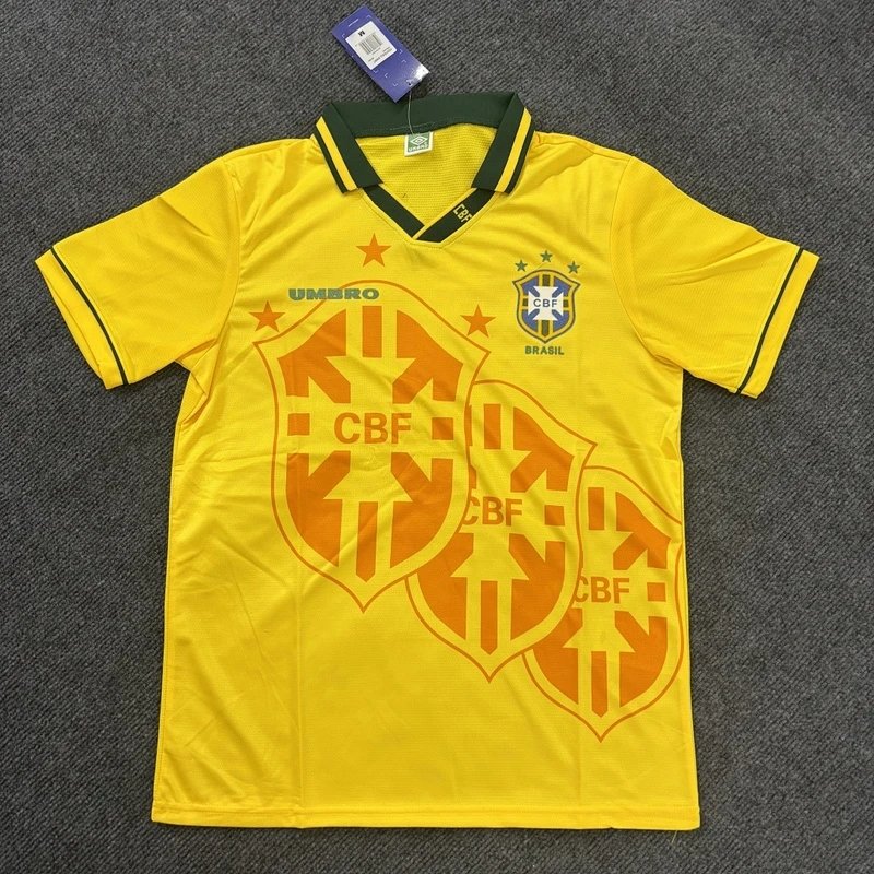 1994 Brazil Home Football Jersey - Style 25