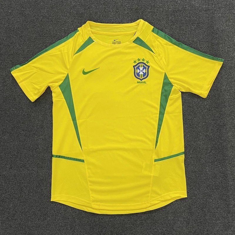 2002 Brazil Home Jersey - Style 34
