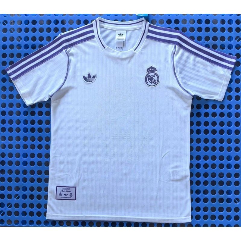 2025-2026 Real Madrid retro white football jersey - Style 17