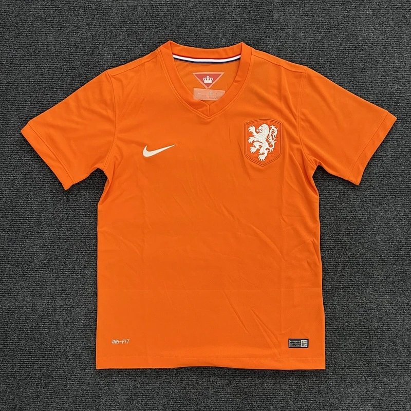 2014 Netherlands Home Jersey - Style 13
