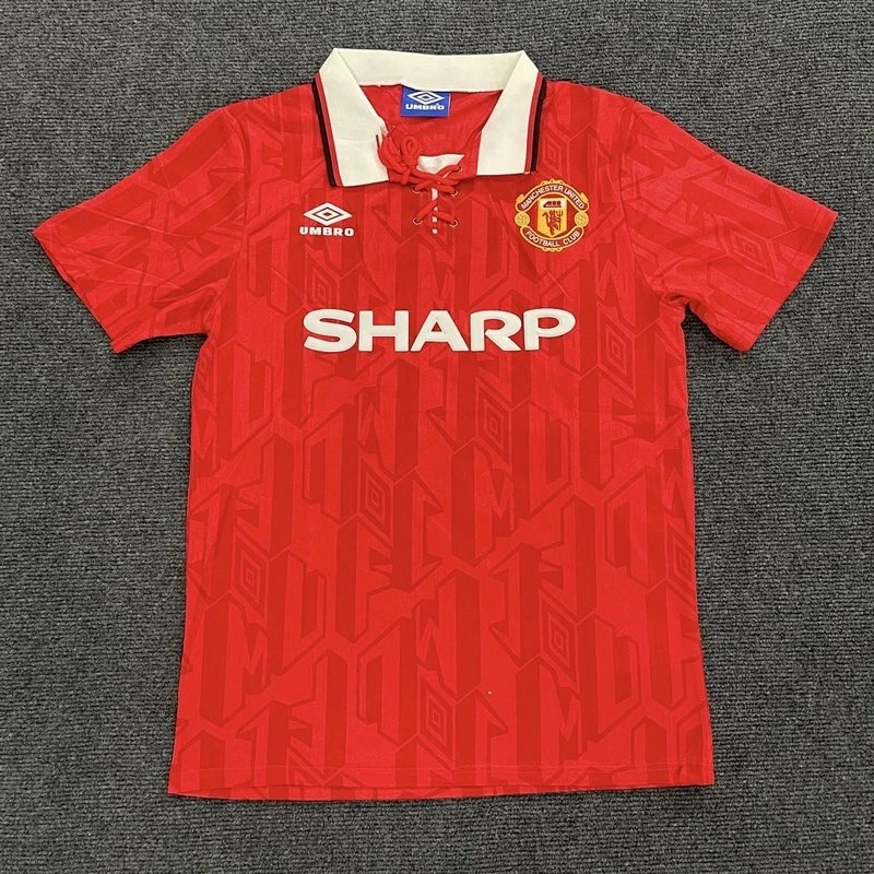 1992-1994 Manchester United Home Shirt - Style 7