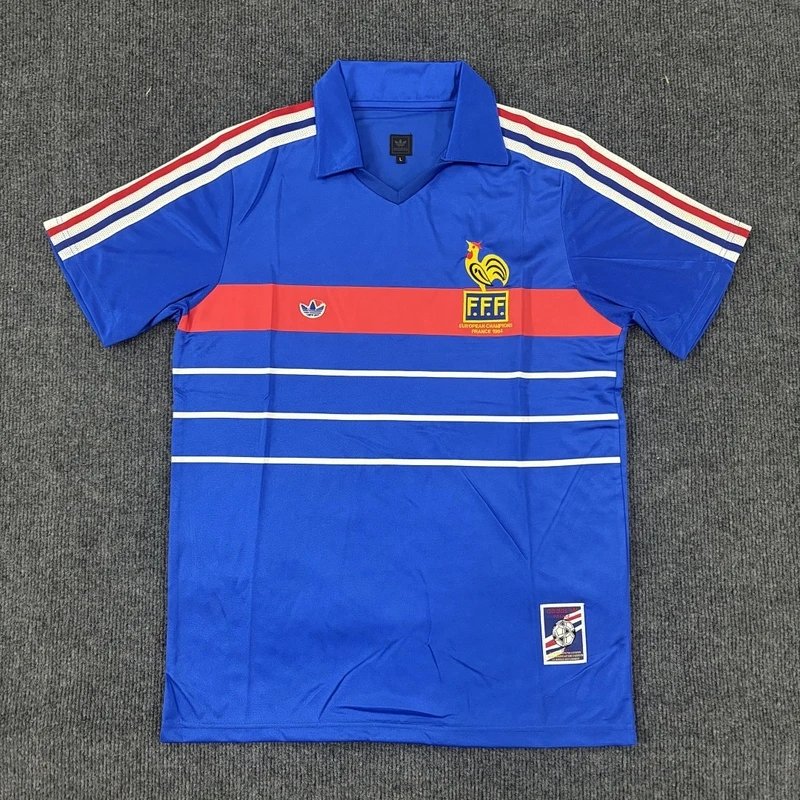 1984 France Home Football Jersey - Style 40