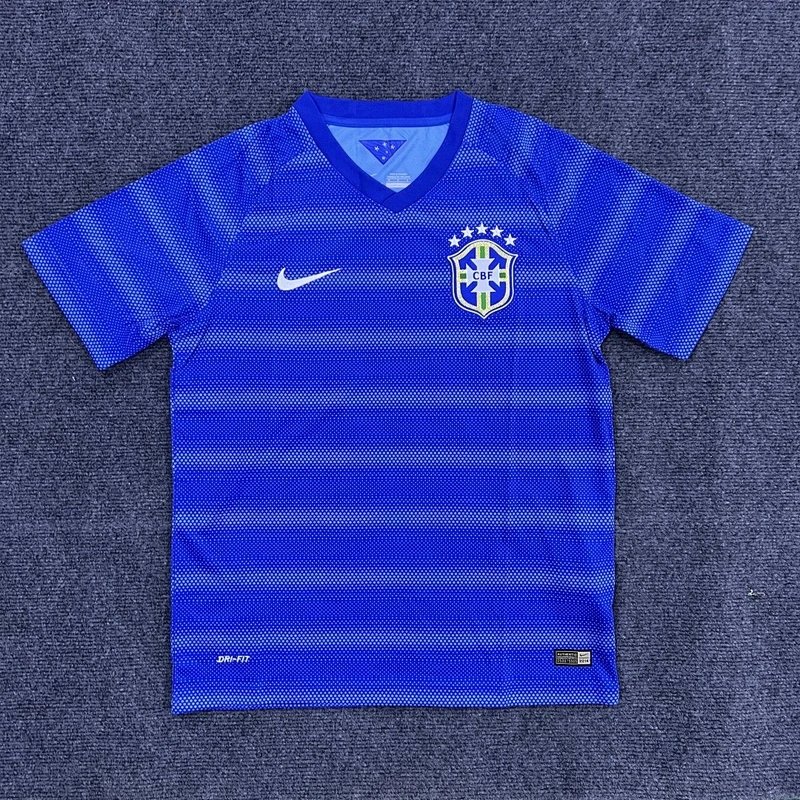 2014 Brazil Away Football Jersey - Style 3